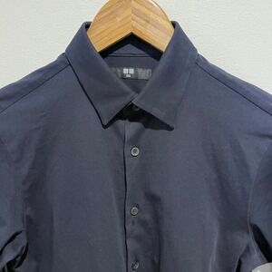 Uniqlo navy men's dress shirt XXS